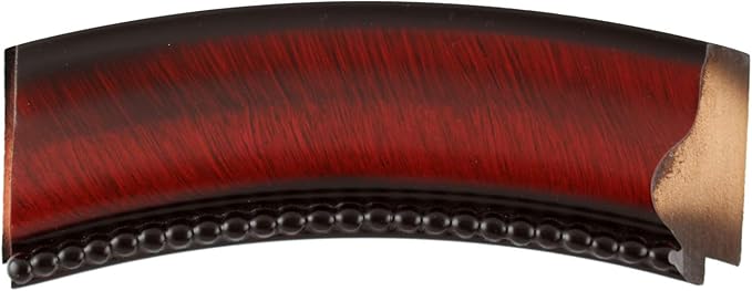 OVALCREST Oval Beveled Wall Mirror for Home Decor - Heritage Style - Vintage Cherry - 17x21 Outside Dimensions