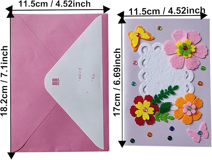 EAJASUCE 8 Set Card Making Kit, Greeting Card Making Kits, Craft DIY Handmade Card Making Supplies Thank You Cards Art Crafts for Kids Christmas Birthday