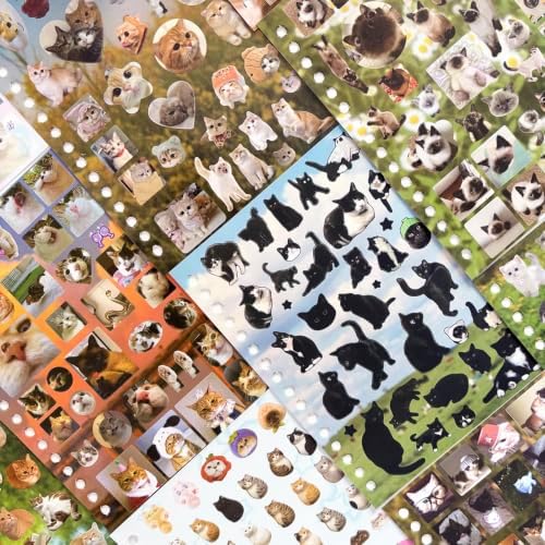 Japanese Sticker Book for Journaling Supplies,Cats Stickers for Planner - Image 3