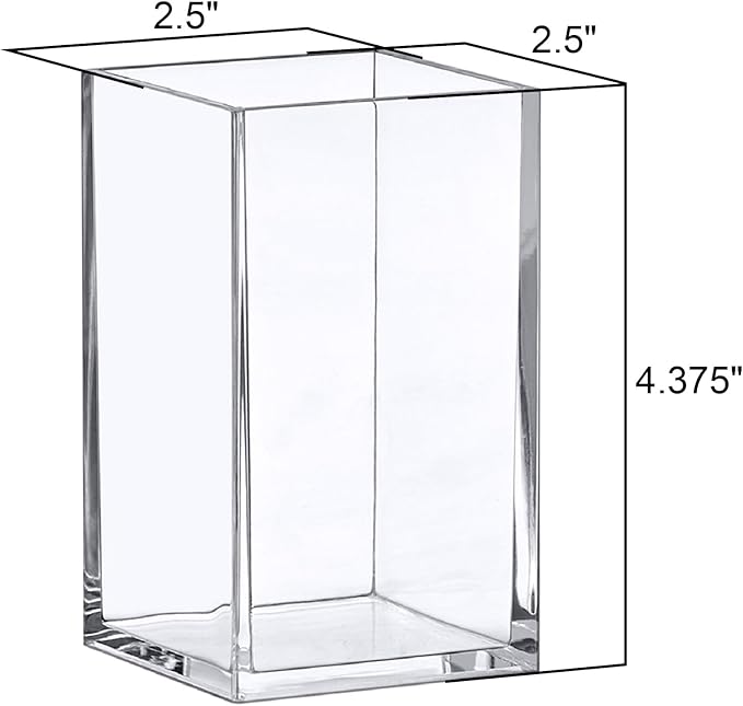 Amazing Abby - Penelope - 4-Pack Pen Holder, Acrylic Pen Holder, Clear Plastic Organizer for Office Supplies, Perfect Office Desktop Storage Solution for Pencils, Pens, Markers, Scissors, and More