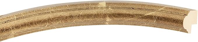OVALCREST Oval Beveled Wall Mirror for Home Decor - Saratoga Style - Champagne Gold - 20x26 Outside Dimensions