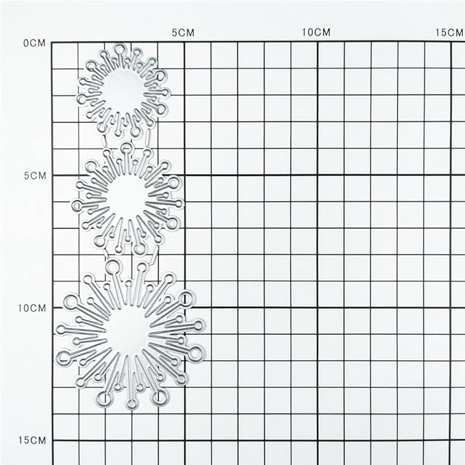 Splicing Flower Stamens Metal Cutting Dies for Card Making, Paper Embossing Die Cuts Kit Templates Supplies, Photo Frame Album DIY Scrapbooking Stencils Sets