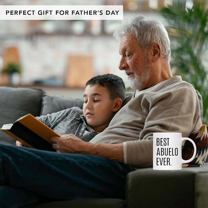 Andaz Press 11oz. Coffee Mug Birthday Gift, Best Abuelo Ever, 1-Pack, Christmas Grandpa Present Ideas Abuelo Mug Abuelito Gifts Abuelo Gifts Regalos Para Abuelo Best Abuelo Cup