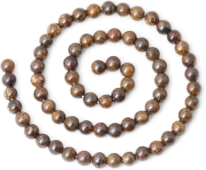 60PCS 6mm Natural Bronzite Gemstone Round Loose Beads for Jewelry Making DIY Handmade 1 Strand 15"