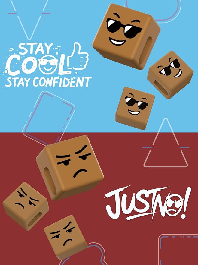 Stocking Stuffers for Teens Boys Adults Gifts for Men Women Christmas: Lazy Phone Stand with Mood Cube Cell Phone Holder for Desk Gag Gift for Teenage Kids Girls Funny Cool Gadget White Elephant Gifts