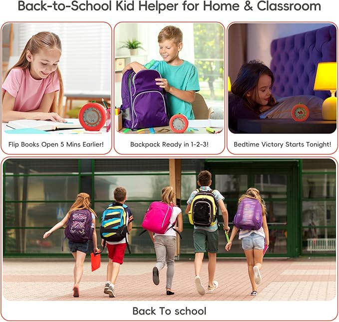 Visual Timer for Kids, 299-Minute Cute Kids Pomodoro Countdown Timer, Visual Timer for Classroom, Kitchen, Office Desk and Meetings