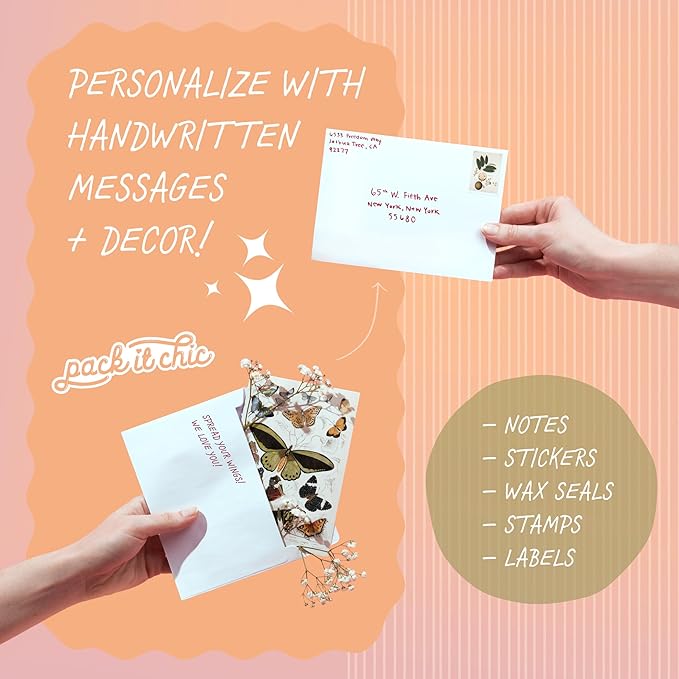 Pack It Chic - 3 5/8” X 5 1/8” (250 Count) A1 White Envelopes Self Seal for RSVP Cards, Thank You Notes, Invitations, Announcements, Gift Cards, and Notecards