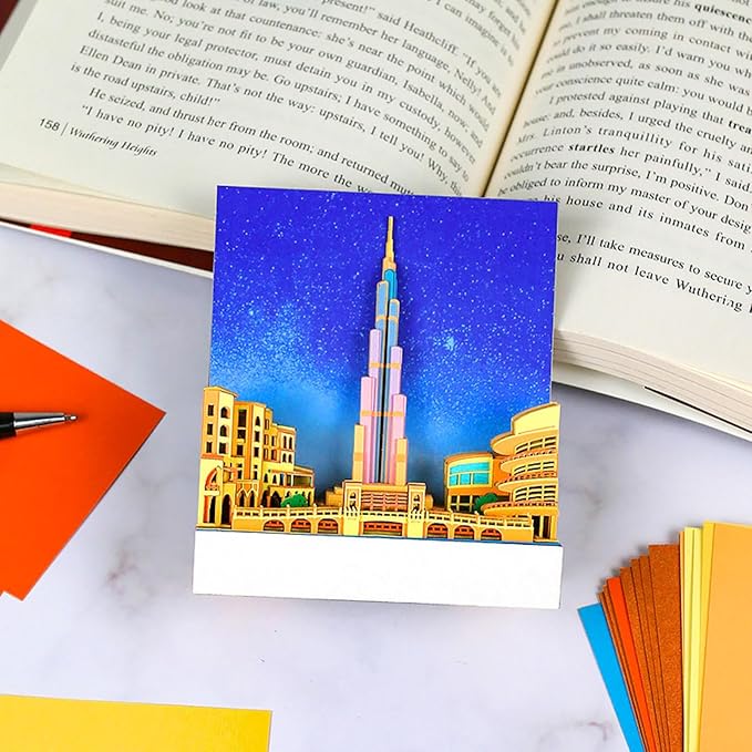 3D Art Calendar 2026,3D Memo Pad Creative Time Piece Calendar,Creative Non Stick Sticky Note,3D Memo Pad Art Notepad,Exquisite Paper Sculpture Gifts,Desktop Decoration Crafts