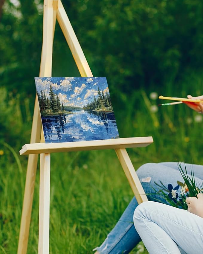 VEVOR Canvas Boards for Painting, 9 x 12 Inch White Canvases for Painting, 24 Pack Painting Canvas Panels for Sketching, Acrylic and Oil Painting, Watercolor, Paint Canvas for Kids and Professionals