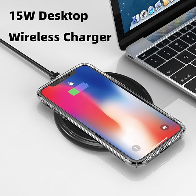 Wireless Charger with 20W USB C Wall Charger Block, for iPhone 17 16 15 14 13 12 Air Pro Plus Max/11/X/8, 15W Max Fast Charging Pad for Samsung Galaxy S24/S23/S22/S21/S20/Note 10/Google Pixel(Black)