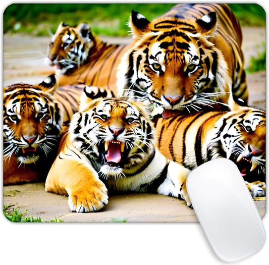 Square Mouse Pad Big cat,Gaming Mouse Pads for Desk,Soft Computer Waterproof Non-Slip Mouse Mat