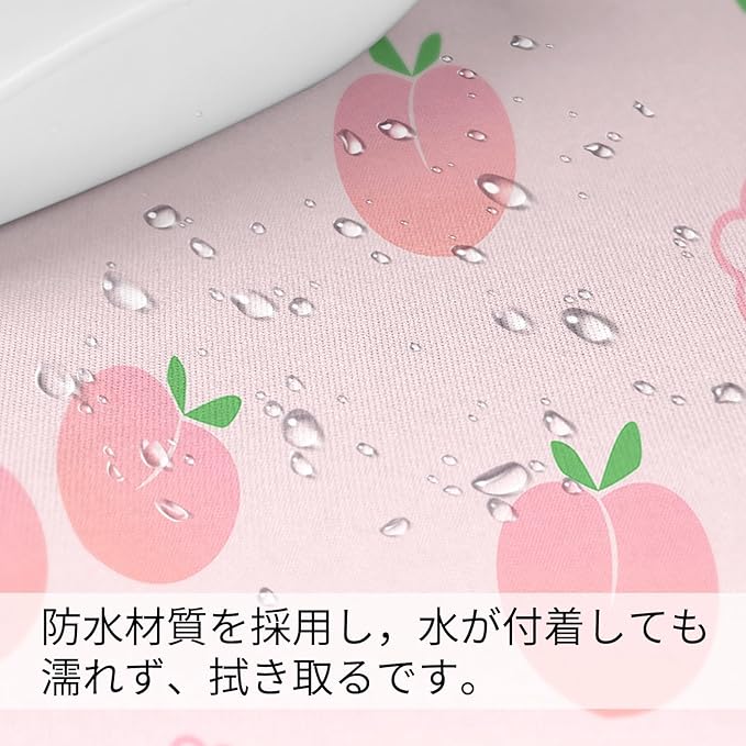 Seorsok Mouse Pad,Cute Peach Mousepad,Mouse Mat Square Waterproof Mouse Mat Non-Slip Rubber Base MousePads for Office Laptop, 9.5"x7.8"x0.12" Inch