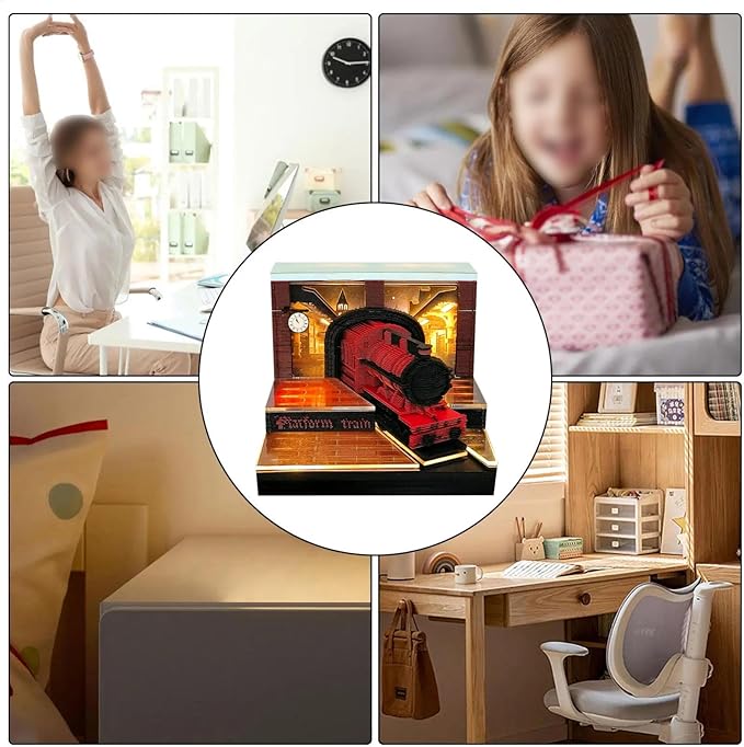 Time Piece Calendar 2026,3D Tree Tear-Away Memo Pad Creative Desk Calendars,3D Notepad Paper Carving Art Sticky Notes,3D Calendar 2026 Suitable for Room and Office Desktop Decoration