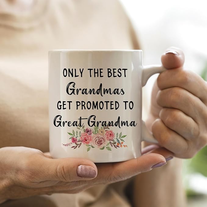IWXYI Pregnancy Announcement Gifts for First Time Great Grandma,New Great Grandmother Gifts,Great Grandma Mug,Great Grandma Coffee Mugs 11 Ounce,Presents For Great Grandma Pregnancy Announcement