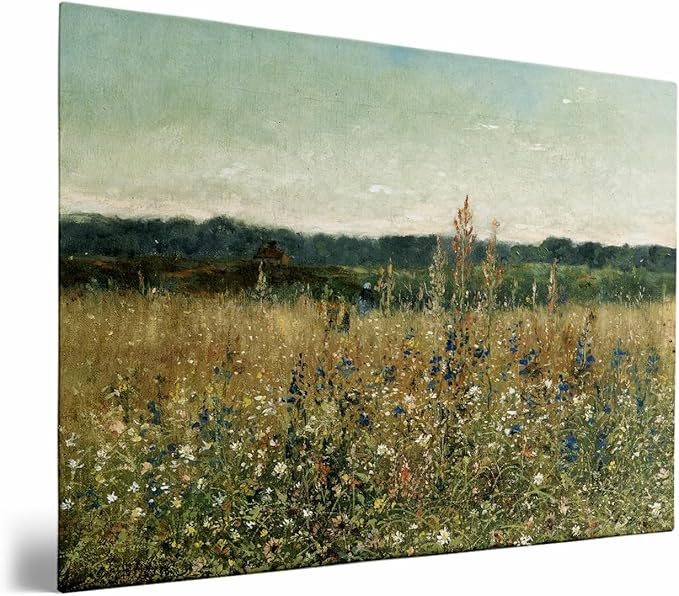 Large Vintage Botanical Wall Art-Oil Painting Print,Living Room Wall Art,Canvas Wall Art,Botanical Floral Art,Behind Couch Painting Botanical,Living Room, Bedroom, Villa Decor24x36 Framed
