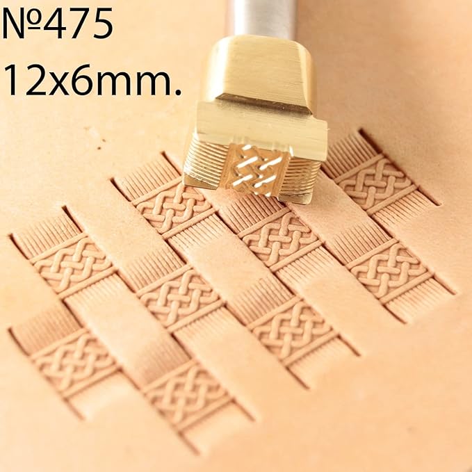 DandS ltd Leather Stamp Tool, Scrollwork, Professional Steel Craft Tool for Leatherworking, Embossing, Carving & Stamping Leather Projects, Belts, Wallets & DIY Projects Compatible with Mallet #475