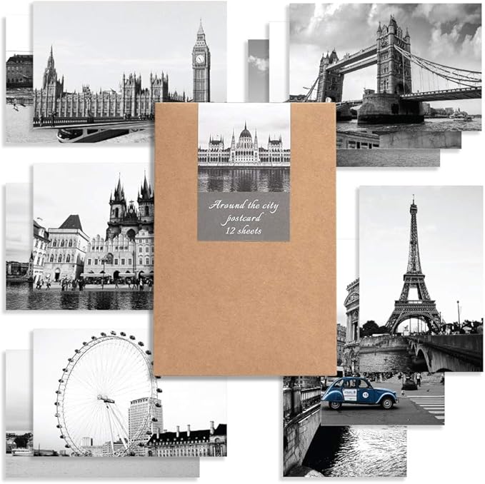 Monolike Around the city Single cards - mix 12 pack, Emotional and Landmark 12 City Single cards