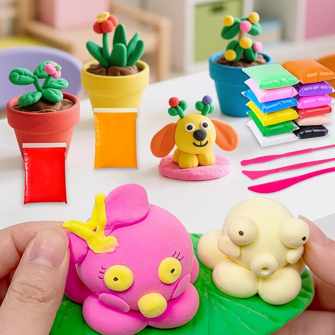 Air Dry Clay, 36 Packs Green Foam Clay, 19oz Soft Modeling Clay Super Light Weight Air Dry Clay Perfect for Arts Crafts