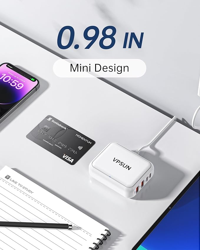 USB C Charger 8 Port Block, Fast Charging Station for Multiple Devices,Multiport USB Charging Hub for iPhone,Samsung,Switch,Fan,Speaker,lamp,etc.