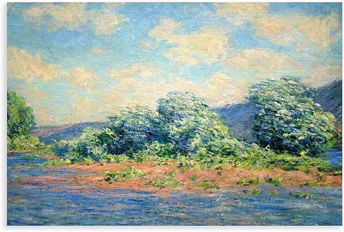 CFIOZYOS 40+ Monet Famous Print Posters The Seine at Port-Villez by Claude Monet Impressionism Art Wall Decoration Poster Family Bar Restaurant Garage Cafe Art Print Gift Unframe 16×24inch(40×60cm)
