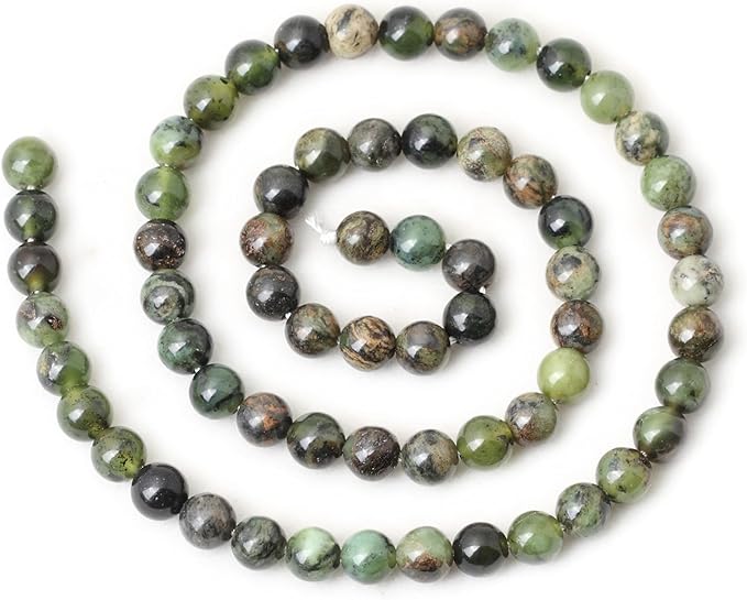 60PCS 6mm Natural Chrysoprase Round Loose Beads for Jewelry Making 1 Strand 15"
