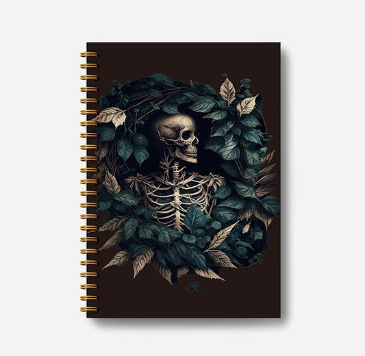 Goth Vintage Journal Notebook - Aesthetical Witchy Journal 5.5×8.3, Gothic Spiral Journal Notebook, Goth Notebook Spiral with 164 Pages