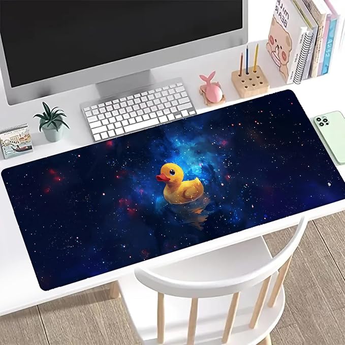 Galaxy Rubber Gaming Mouse Pad, Office Desk Mat, Anti-Slip Rubber Base Cool Aesthetic Mouse Pads for Computer Laptop Keyboard School Home Desktop Gamer Home Accessories Decor 31.5" x 11.8"