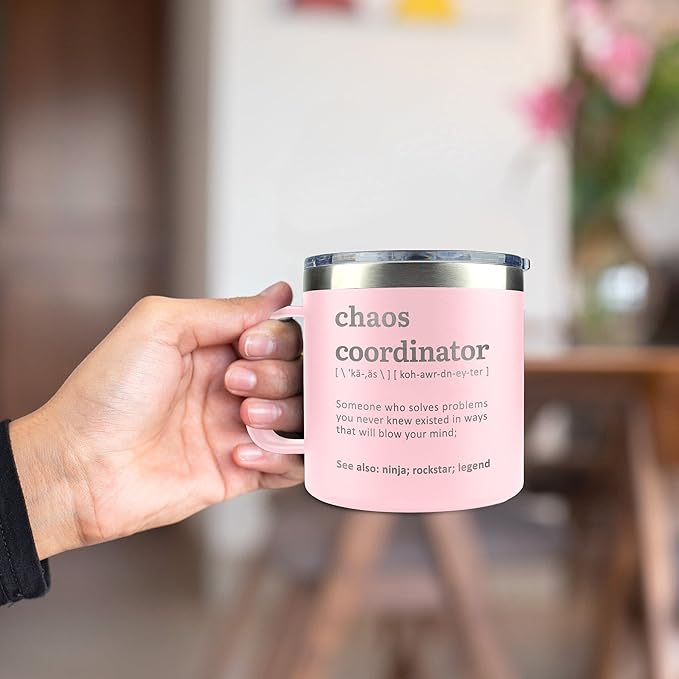Thank You Gifts for Women, Boss, Coworker, Manager, Office, Nurse, Employee, Teacher - Chaos Coordinator Gifts - Administrative Professional Day, Teacher Appreciation Gift - 14 Oz Coffee Mug