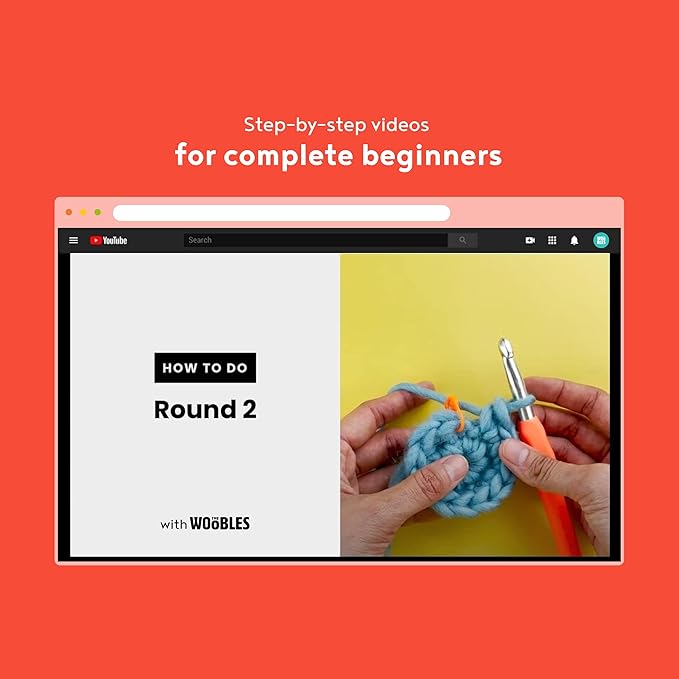 The Woobles Beginners Crochet Kit with Easy Peasy Yarn as seen on Shark Tank - with Step-by-Step Video Tutorials - Harry Potter