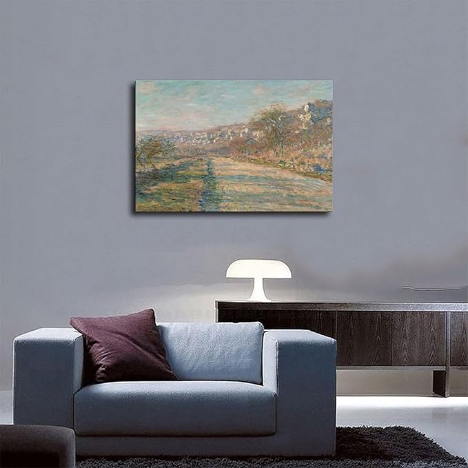 40+ Monet Famous Print Posters Road of La Roche-Guyon by Claude Monet Impressionism Poster Print for Room Aesthetics Canvas Wall Art Print Unframe 20×30inch(50×75cm)