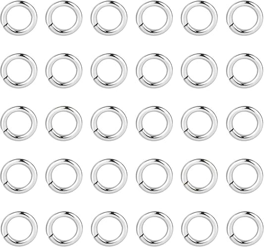 4mm Sterling Silver Jump Rings for Jewelry Making 925 Sterling Silver Open Jump Rings for DIY（100 PCS）