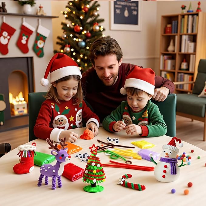Stocking Stuffers for Kids DIY Air Dry Clay Crafts Kits Christmas Gifts Toys for Kids Ages 3 4 5 6 7 8+ Birthday Presents for Girls Boys Party Favors