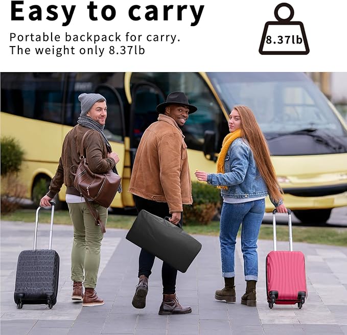 Projector Screen with Stand 120 Inch, 16:9 4K HD Portable Projector Screen Indoor Outdoor, Foldable Wrinkle-Free Movie Screen 160° Front Rear Projection Screen with Carry Bag for Home Movie