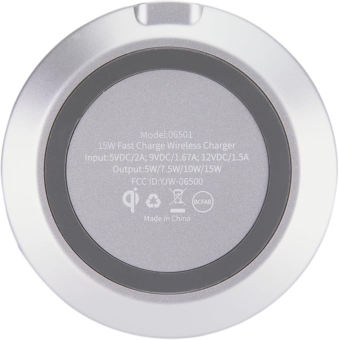 AT&T Professional Series 15W Wireless Charging Pad White Premium USB-C Fast Charging Universal Device Compatibility Qi Certified Technology