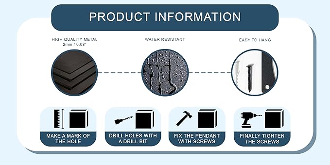 Metal Wall Art | Mountain & Forest Wall Sculptures | Rustic & Modern Wall Decor for Living Room, Home, Bedroom, Office, Kitchen & Outdoor (Black, 38.58'' x 25.72'' IN)