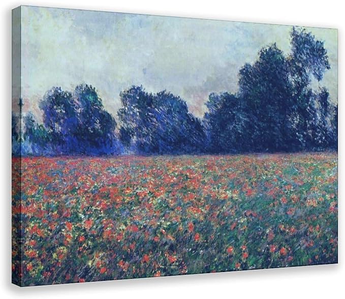 CFIOZYOS 40+ Monet Famous Print Posters Poppies at Giverny by Claude Monet Impressionism Art Wall Decoration Poster Family Bar Restaurant Garage Cafe Art Print Gift Frame 12×18inch(30×45cm)