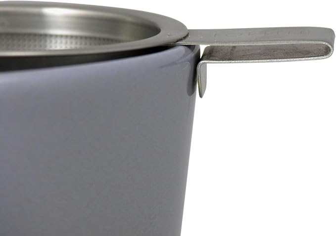 FORLIFE Hook Handle Tea Infuser and Dish Set, White