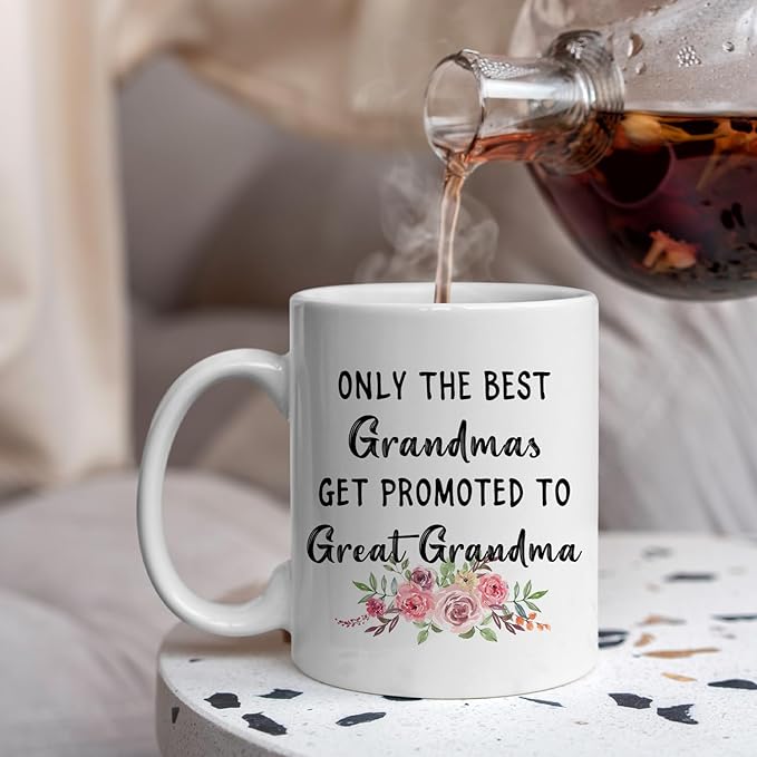 IWXYI Pregnancy Announcement Gifts for First Time Great Grandma,New Great Grandmother Gifts,Great Grandma Mug,Great Grandma Coffee Mugs 11 Ounce,Presents For Great Grandma Pregnancy Announcement
