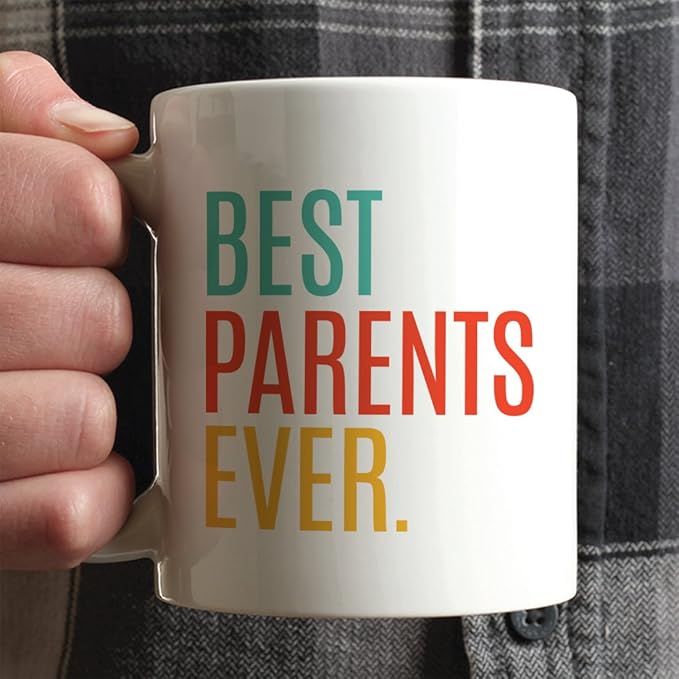 Andaz Press 11oz. Coffee Mug Birthday Gift, Best Parents Ever, 1-Pack