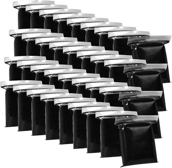 Black Air Dry Clay for Kids - 36 Individually Bagged Airdry Clay for Arts & Crafts - Soft, Squishy Cosplay Foam Slim Clay for Home & School - Moldable, No-Mess Air Dry Modeling Clay