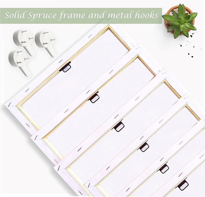 Induslyfe Framed Eucalyptus Sage Green Botanical Plant Wall Art Canvas Decor Set of 6, Nature Wall Art Prints Posters Art, Eucalyptus decor Flower wall art for bathroom bedroom living room 9x12