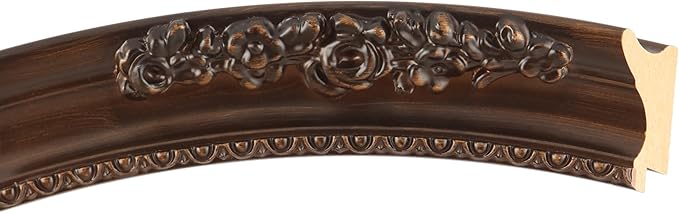 OVALCREST Oval Beveled Wall Mirror for Home Decor - Versailles Style - Rubbed Bronze - 20x24 Outside Dimensions