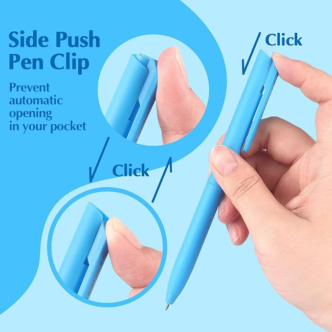 Bribobo Colored Gel Pens, 0.5mm Quick Dry Fine Point Smooth Writing Colorful Pens for Note Taking and Journaling, 18 PCS