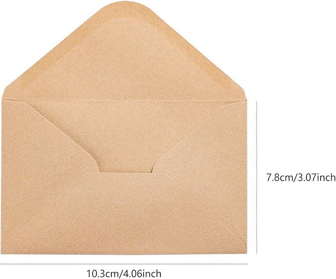 Couples Romantic Heartfelt Paper Love Cards Set 6 Mini Greeting Notes with Envelopes, Express Affection for Any Occasion