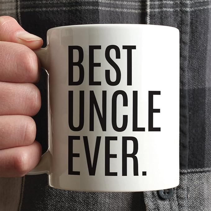 Andaz Press 11oz. Coffee Mug Birthday Gift, Best Uncle Ever, 1-Pack