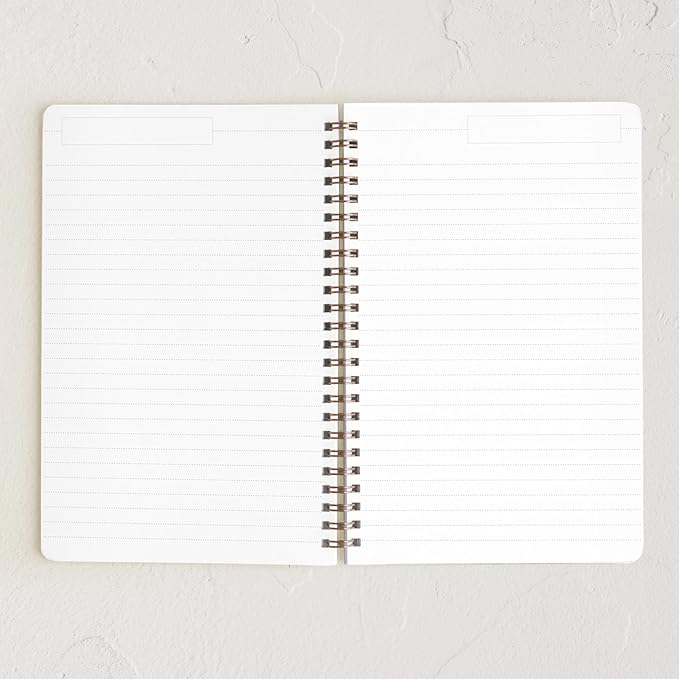 Minted Botanical Notebook, Writing Journal for Notes & Journaling, Durable Paper Cover, Modern, Floral, Colorful & Simple Spiral Bound Journal Notebook with 160 Lined Pages, 5.5" x 8.5"