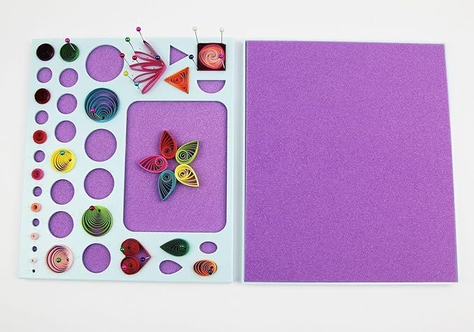 YURROAD 5MM Paper Quilling Kit Quilling Paper and Tools Set with Quilling Slotted Pen Quilling Template Board Quilling Comb Quilling Curling Coach