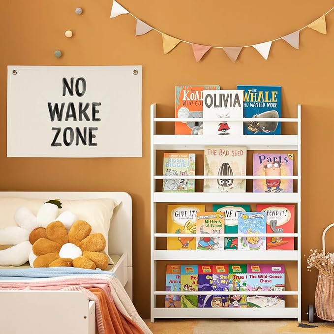 Kids Room Decor No Wake Zone Surf Nursery Playroom Decor Canvas Banner,Coastal Baby Room Decor,Beach Nursery Decorations,Lake House Nautical Wall Hanging Flag Canvas Banner 30x20 Inch