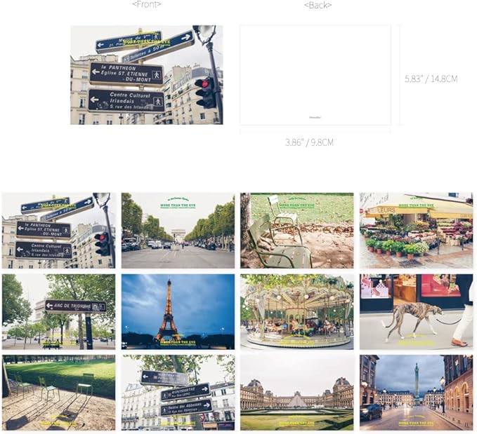 Monolike CAPTURE THE LIFE, PARIS Single card - mix 12 pack