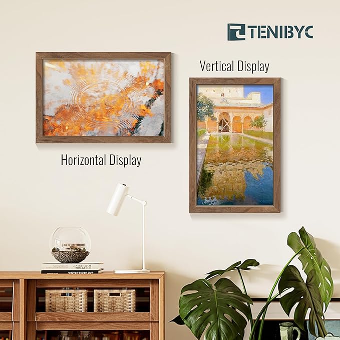 Picture Frame 4 Pack - Solid Wood Poster Photo Frame - Woodgrain Series - Room, Office, Gallery, Studio Display - Wall Hanging